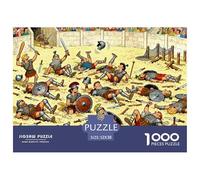 Spartacus Gladiateur Puzzle en Bois Imperméable DIY Puzzles De 1000 Pièces pour Adultes Amusant Jeux De Stimulants