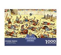 Spartacus Gladiateur Puzzle en Bois Imperméable DIY Puzzles De 1000 Pièces pour Adultes Cadeaux Défi Et Casse-tête De Décoration pour La Maison