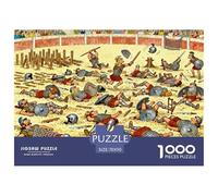 Spartacus Gladiateur Puzzle en Bois Imperméable DIY Puzzles De 1000 Pièces pour Adultes Coloré Jeux De Stimulants
