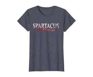 Spartacus Le thrace dans Les éclaboussures de Sang T-Shirt, Femme, Bleu Chiné, 3XL
