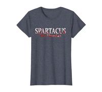 Spartacus Le thrace dans Les éclaboussures de Sang T-Shirt, Femme, Bleu Chiné, XXL
