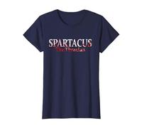 Spartacus Le thrace dans Les éclaboussures de Sang T-Shirt, Femme, Bleu Marine, S