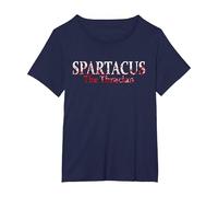 Spartacus Le thrace dans Les éclaboussures de Sang T-Shirt, Femme Grandes Tailles, Bleu Marine, 4X