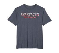 Spartacus Le thrace dans Les éclaboussures de Sang T-Shirt, Homme Grandes Tailles, Bleu Chiné, 4X Tall