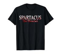 Spartacus Le thrace dans Les éclaboussures de Sang T-Shirt, Homme, Noir, 3XL