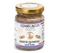 SPARTACUS OLYMPUS SAUCE À LA TRUFFE 90g AVEC HUILE DE TOURNESOL CRÈME D'ÉPICES ASSAISONNEMENT GOURMAND PARFAIT POUR PIZZA NOUILLES SALADE DE POMMES DE TERRE VIANDE IDÉE CADEAU VEGAN (TRUFFE BLANCHE)