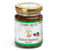 Spartacus Truffes Noires Hachées 90g | Tuber Melanosporum dans l'Huile d'Olive Extra Vierge | Spécialité Gourmet pour Pâtes, Risotto, Viande & Poisson