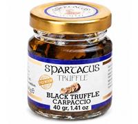 Spartacus Truffle Carpaccio de Truffe Noire 40 g sans arôme ajouté | Format découverte 40 g, pétale de truffe en pelure fine, végétalien, idée cadeau homme gourmet