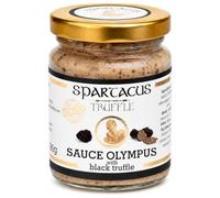 Spartacus Truffle Sauce Truffe Noire 90g, crème gourmet prête à servir | Crème de truffe noire à 8% de Tuber Aestivum, condiment gastronomique sans gluten, élaboré en Bulgarie, idée cadeau gourmand.