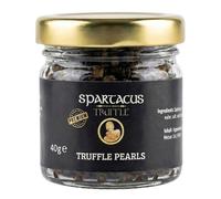 Spartacus Truffle Trüffelperlen 40g - Gourmet Trüffel-Perles (50% Perlen & 50% Gehackter Trüffel) - Décoration luxueuse pour pâtes, steak, sushi et friandises
