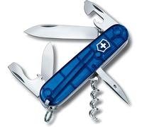 Spartan Couteau De Poche Suisse,Léger,Multitool,12 Fonctions,Lame,Ouvre Boite,Tire Bouchon,Bleu Transparent