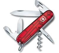 Spartan Couteau De Poche Suisse,Léger,Multitool,12 Fonctions,Lame,Ouvre Boite,Tire Bouchon,Rouge Transparent.[Z47]