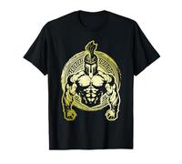 Spartan Muscles Gold Workout 300 Gladiator Gym et musculation T-Shirt