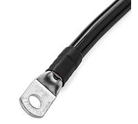Spartan Power Negative Câble de batterie Noir 3,5 m 2/0 AWG (bornes à anneau de 3/8")