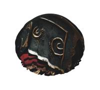 Spartan Warrior Bonnet de douche élégant réutilisable pour femme Grand bonnet de douche pour tresses cheveux longs