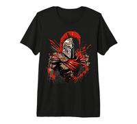 Spartan Warrior Épée de Gladiateur Romain Splash T-Shirt Haut de Gamme