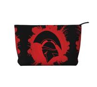 Spartan Warrior Trousse de maquillage en velours côtelé Grand format, Noir , Taille unique
