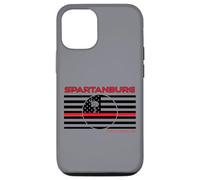 Spartanburg County South Carolina Drapeau Fin Ligne Rouge Pompier Coque pour iPhone 12/12 Pro