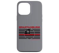 Spartanburg County South Carolina Drapeau Fin Ligne Rouge Pompier Coque pour iPhone 13 Pro Max