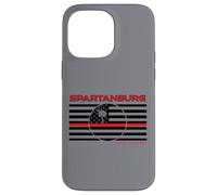 Spartanburg County South Carolina Drapeau Fin Ligne Rouge Pompier Coque pour iPhone 14 Pro Max