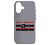 Spartanburg County South Carolina Drapeau Fin Ligne Rouge Pompier Coque pour iPhone 17