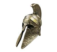 Spartann Keychains - Porte-clés casque de guerrier - Porte-clés en paracorde de casque, breloque en laiton antique pour casque, ornements moulés à la main, accessoires de bracelet, boutons pour