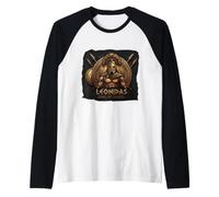 Spartans Leonidas King of Sparte | Grecs Spartan avec Casque Manche Raglan