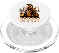 Spartans | Leonidas King of Sparte | Spartan avec Casque PopSockets PopGrip pour MagSafe