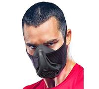 Sparthos Masque d'entraînement haute altitude pour entraînement de gym course à pied cyclisme altitude cardio fitness Résistance hypoxique o2 2 3 Exercice de respiration pulmonaire [Noir + étui]