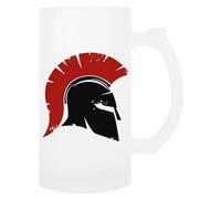 Spartiate Grec Casque Tasse À Bière En Verre Avec Poignée Beer Mug Drinking Cup