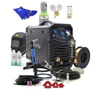 Spartus EasyMIG 227 LCD Set - Poste à souder TIG avec angle magnétique, casque et kit d'accessoires - 230 V 220 A extension pour professionnels Bestschweissen.de