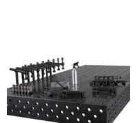 SPARTUS Kit d'accessoires pour table de soudage Maximus, Hermes, Ferros 3D - Bornes de serrage, butées et outils pour une fixation sûre Système D28 (02A)