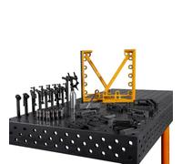 SPARTUS Kit d'accessoires pour table de soudage Maximus, Hermes, Ferros 3D - Bornes de serrage, butées et outils pour une fixation sûre Système D28 (03A)