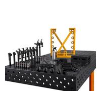 SPARTUS Kit d'accessoires pour table de soudage Maximus, Hermes, Ferros 3D - Bornes de serrage, butées et outils pour une fixation sûre Système D28 (04A)