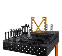 SPARTUS Kit d'accessoires pour table de soudage Maximus, Hermes, Ferros 3D - Bornes de serrage, butées et outils pour une fixation sûre Système D28 (05A)