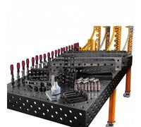 SPARTUS Kit d'accessoires pour table de soudage Maximus, Hermes, Ferros 3D - Bornes de serrage précises, butées et outils pour une fixation sûre Système D28 (06)