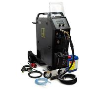 SPARTUS ProMIG 335DP MIG MAG Poste à souder 400 V 300 A double impulsion - Poste à souder au gaz de protection industriel avec refroidisseur d'eau et chariot - Inverter à 4 rouleaux synergiques pour