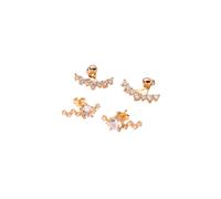 Sparv Favorite Sparkling Boucles d'oreilles Laiton plaqué or Combo-4FSG - Femme - Laiton