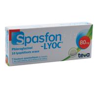 Spasfon Lyoc Douleurs Spasmodiques 80mg Phloroglucinol 10 Lyophilisats Oraux