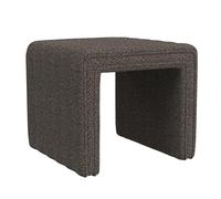 Spatial Order Modern Channel Ottoman touffeté Décoration d'intérieur | Ottoman pour Salon et Chambre à Coucher - Boucle Marron foncé