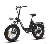 SPATIAL Vélo Électrique 20""*4 Pliable - Moteur 1000W- Batterie 48V/13Ah - Shimano 7 vitesses Avec NFC -Autonomie 100km- Noir