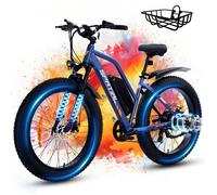 SPATIAL Vélo Électrique 26""*4 pneus tout terrain- Moteur 1000W-Batterie 48V/13Ah-Autonomie 110km- Cadre en alliage d'aluminium