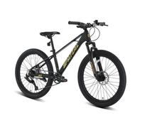 SPATIAL Vélo VTT 24"" haut de gamme pour filles- garçons-hommes et femmes avec dérailleur 8 vitesses-Cadre en magnésium-Noir