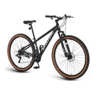 SPATIAL VTT, Cadre léger en Aluminium 21/8 Vitesses, 24/26/27,5/29 Pouces, Selle Ergonomique réglable, pour Hommes, Femmes, Adultes et Adolescents, Noir