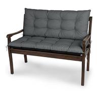 Spatium Coussin Banc Dossier Jardin Extérieur Imperméable Respirant Matelassé Mobilier Terrasse Confortable Durable Rechargeable 130x60+60cm Anthracite
