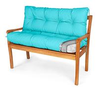 Spatium Coussin pour Banc de Jardin siège + Dossier, terrasse, Balcon Amovible taie d'oreiller imperméable 30 Tailles au Choix Parmi 7 Couleurs(100 x 80 x 10cm Menthe)