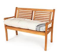 Spatium Coussin pour Banc de Jardin, terrasse, Balcon Amovible taie d'oreiller imperméable 30 Tailles au Choix Parmi 7 Couleurs(180 x 60 x 10cm Beige)