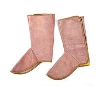 Spats de soudage Botte de sécurité Lieu de soudage Cuir longs chaussures longues Boots LEGGINGS Soudeur Pied Cover Wear Souder Tools