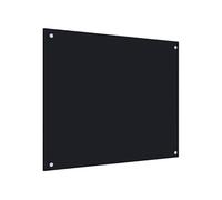 vidaXL Spatscherm keuken 70x60 cm gehard glas zwart249483 Noir G