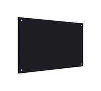 vidaXL Dosseret de cuisine Noir 90x60 cm Verre trempé 249489